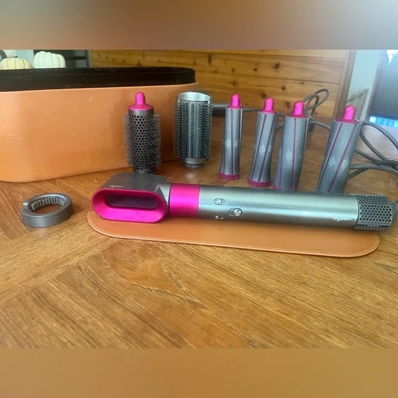 Dyson Airwrap Pink and Gray Hair Styling Kit - Picture 1 of 4